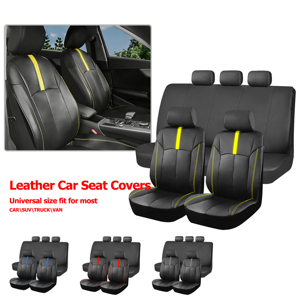 Interior Design Whimsical - ปลอกหุ้มเบาะรถยนต์หนัง PU อเนกประสงค์ เหมาะสำหรับรถยนต์ SUV รถบรรทุก