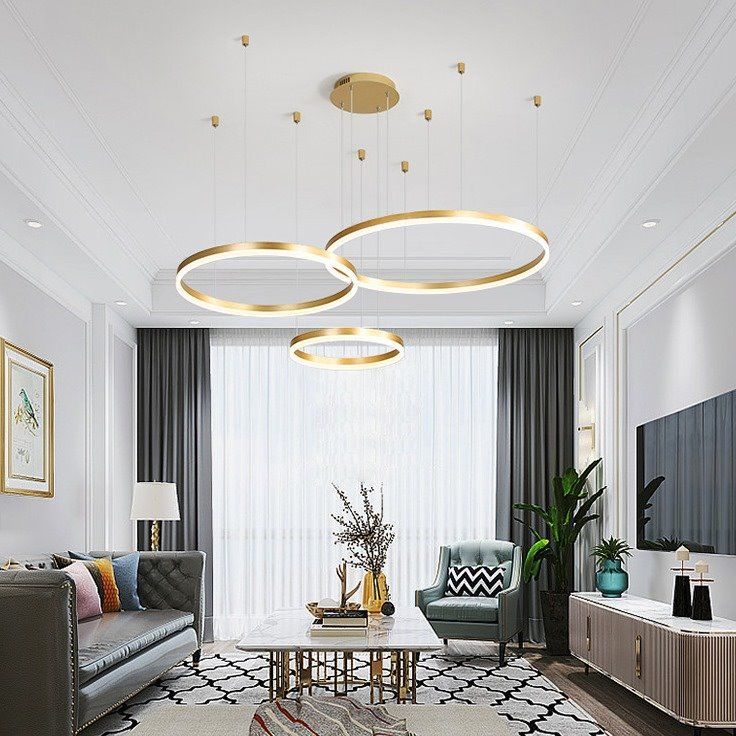 ไฟวงกลม LED ที่ห้อยไฟแบบนอร์ดิ - Interior Design Online Free บทวิจารณ์และราคา