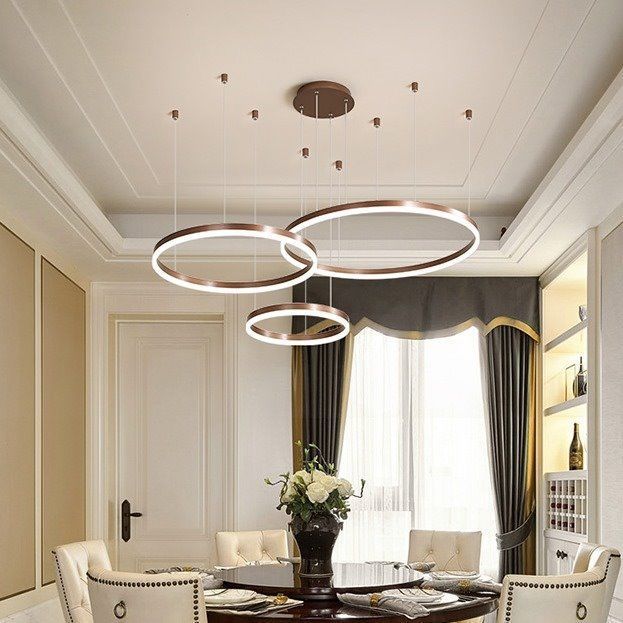 ไฟวงกลม LED ที่ห้อยไฟแบบนอร์ดิ - Interior Design Online Free บทวิจารณ์และราคา
