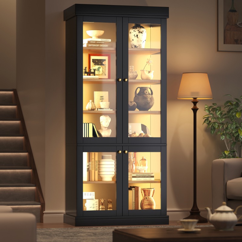 ตู้โชว์กระจกแบบตั้งพื้นทันสมัย - Interior Design Lighting Layout บทวิจารณ์และราคา